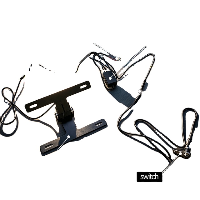 Top Rated High Strength Foldable Outdoor Motorcycle License Holder Frame Adjustable Number Plate Bracket Universal Mount