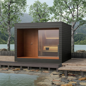 <span class=keywords><strong>Sauna</strong></span> <span class=keywords><strong>extérieur</strong></span> de style traditionnel avec douche, en <span class=keywords><strong>bois</strong></span> massif naturel, avec système de chauffage rapide pour les loisirs en jardin - Product Image 6