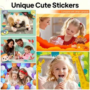 Appareil photo numérique compact 4K HD avec objectif zoom pour enfants, idéal pour la photographie (type reflex numérique) - Product Image 3