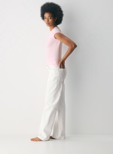 T-<span class=keywords><strong>shirt</strong></span> côtelé personnalisé pour <span class=keywords><strong>femme</strong></span>, col rond, coupe ajustée, manches raglan, toucher doux en coton, idéal pour le quotidien - Product Image 3