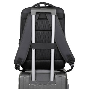 Sac à dos professionnel grande capacité pour ordinateur portable, idéal pour les trajets professionnels et les voyages, en cuir PU durable - Product Image 6