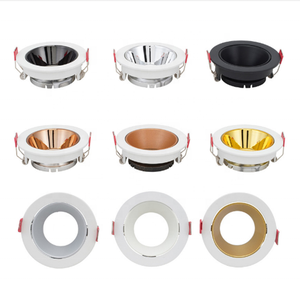 Boîtier carré encastré réglable en ABS <span class=keywords><strong>pour</strong></span> downlight LED GU10/MR16, IP20/IP33, intérieur industriel, anti-éblouissement, angle de faisceau 38° - Product Image 6