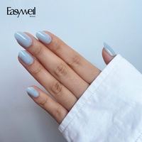 Easywell – Offre Spéciale : 30 faux ongles de luxe personnalisés à presser, couvrance totale, ovales et ronds, en acrylique, fournisseur d'ongles artificiels