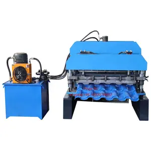 Metal roof Adamante steel galvanized tile Steel color coated steel roof panel roll forming machine with 3D cut