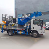 Fabrika Fiyatı I-SU-ZU 16m Platformlu Kamyon |   İnşaat İçin Mobil Kaldırılabilir Çalışma Platformu