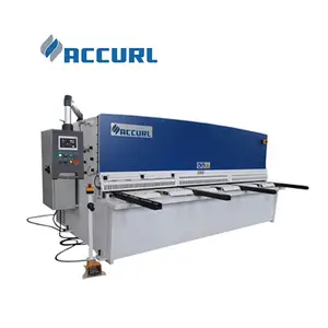 ACCURL Cheap CNC Hydraulic shearing machine 6mm*4000mm plate shear cutting machine