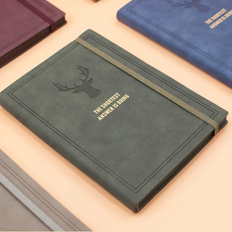 Agenda Personalizada Diário Genuine PU Leather Journal Book Atacado Escola Planejadores Notebooks