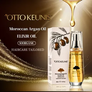 Óleo de argan para cabelos, rótulo privado, reparo natural, cuidados com os danos do cabelo, óleo de argan do marrocos, 100ml