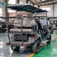 Robetaa 2026 Nouvelle Voiturette de Golf Électrique 6 Places avec Pneus Tout-Terrain - Buggy de Golf Luxe Léger pour Complexes et Terrains de Golf