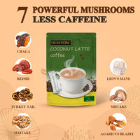 Café aux champignons OEM/ODM avec 6 champignons adaptogènes naturels et huile MCT, café instantané cultivé