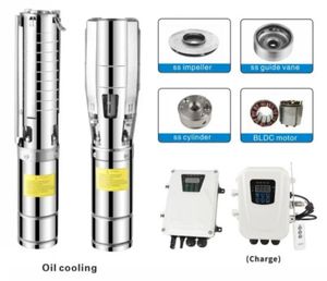 Pompa dell'acqua con girante in plastica serie 4 pollici 9,2 m ³/h 125m testa 300V 2200W per irrigazione agricola in serra - Product Image 2