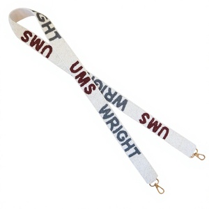 Wright Swn Nylon Lanyard With Metal Hook Adjustable Fashionable Design For ID <b>Cards</b> Key Holders Phone Straps - Product Image 1