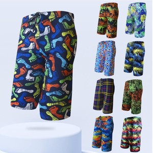 กางเกงว่ายน้ำชายไซส์ใหญ่ พิมพ์ลายดิจิทัล เอวกลาง ผ้าโพลีเอสเตอร์ทอ สำหรับผู้ใหญ่ ใส่ได้ทั้งน้ำพุร้อนและชายหาด - Product Image 1