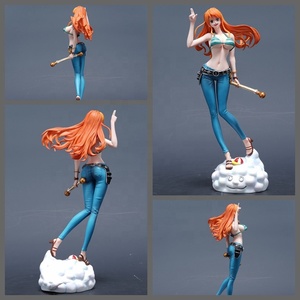 Figurines <span class=keywords><strong>One</strong></span> <span class=keywords><strong>Piece</strong></span> C2 <span class=keywords><strong>Nami</strong></span> Petit Voleur Chat Nuage Base Deux Ans Plus Tard Chapeau de Paille Grand Groupe d'Équipage Statue en Boîte Décoration - Product Image 6