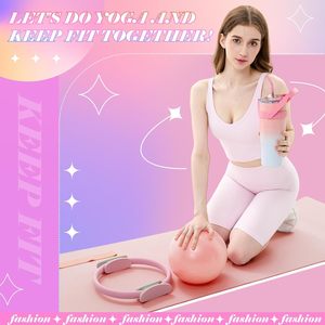 CZFIT 7 Pcs Pilates Essentials Kit for Women Home Workout Pilates Equipment <b>Ring</b> and Ball Set - Product Image 5