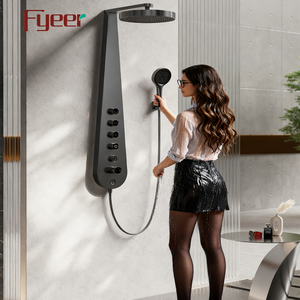 Panel <span class=keywords><strong>de</strong></span> Ducha Multifuncional <span class=keywords><strong>de</strong></span> Acero Inoxidable Negro con Forma <span class=keywords><strong>de</strong></span> Pipa Tradicional China - Product Image 1