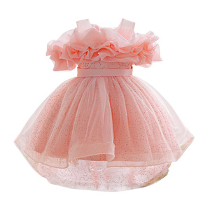 Vestidos de Tutú de Nuevo Estilo para Niñas, Vestido de Fiesta de Moda, Vestido de Niña para Actuación, Vestido de <span class=keywords><strong>Pasarela</strong></span> con Lentejuelas, Vestido de Encaje - Product Image 5