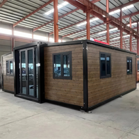 Maison conteneur moderne extensible et respirante, directement de l'usine, 20ft 40ft, pliable et portable, préfabriquée, pour salon ou bureau à domicile