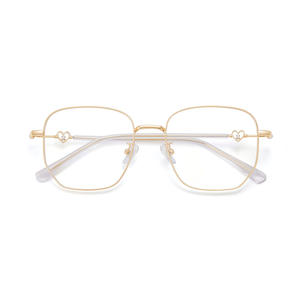 Montures de lunettes rectangulaires en métal Danyang, verres en résine, antidérapantes, monture complète, unisexe 34906 - Product Image 1