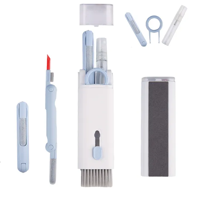 Earbuds Cleaning Pen Tool Kit for Airpods Headphone Cleaner Pen Brush 7 in 1 Phone Keyboard Cleaner Kit for Apple Airpods Pro