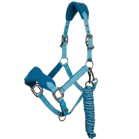 Équipement pour chevaux Colliers de tête équestre Halter pour chevaux Corde de plomb assortie avec quincaillerie durable