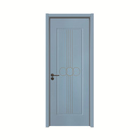 Approvisionnement d'usine pas cher prix WPC étanche intérieur moderne PVC portes de chambre à coucher pour les maisons