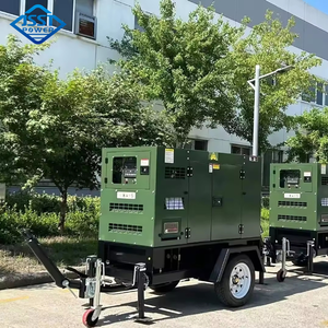 モバイルディーゼル発電機トレーラータイプ発電機Cumins Weichai Genset 10kva 25kva 40kw 100kw 150kw 380V 400V 1フェーズ5060Hz - Product Image 3