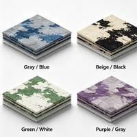 Alfombra de Estilo Artístico Moderno con Textura Moteada de Tinta Abstracta, Impresa en Nailon, Antideslizante, de Látex, Rollo Completo, Colores Personalizados para Vestíbulos de Hoteles