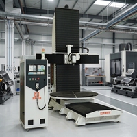 Machine de fraisage CNC verticale à 5 axes, équipement de fraisage haute précision à 5 axes pour motifs en mousse, moules en bois et composites en résine