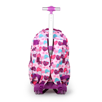 Ensemble de sacs d'école 3 pièces super mignon et populaire pour enfants : sac à dos, trousse à fermeture éclair, sac à déjeuner, sac à roulettes - Polyester, couleur personnalisable