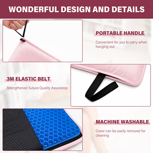 Cojín de Asiento de Espuma Viscoelástica Tejida Suave con Logotipo Personalizado en Color para Silla de Oficina y Hogar - Product Image 4