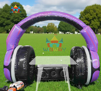 Canapé gonflable pour enfants à thème DJ pour les fêtes, décoration de fête, vente chaude