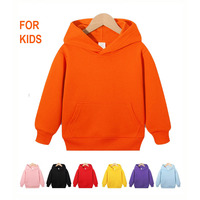 Sweat-shirt à capuche en coton polyester avec broderie personnalisée et impression de logo pour enfants
