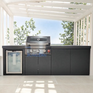 <strong>Best</strong> Deals Quality Modern Chrome Plated Stainless Steel 304 <strong>Propane</strong> Gas 8-Burner <strong>BBQ</strong> Outdoor <strong>Grill</strong> with Deep Fryer Flame Safety - Product Image 1