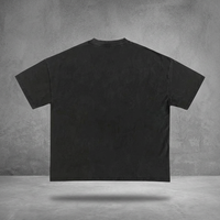 T-shirt surdimensionné à col rond en coton 100% vintage délavé à l'acide avec logo personnalisé pour homme, streetwear écologique