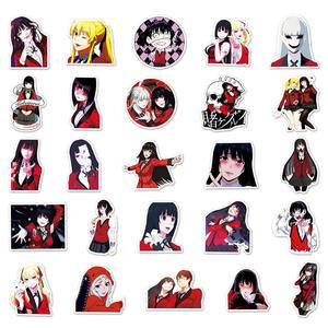 100 pièces usine Offre Spéciale découpé impression autocollant vinyle PVC Kakegurui <span class=keywords><strong>Manga</strong></span> Anime autocollant - Product Image 4