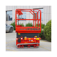 Mini Caterpillar électrique a dépisté la table élévatrice de ciseaux 3m 4m 5m 6m pour des opérations aériennes commodes
