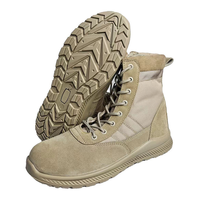 Chaussures de randonnée pour hommes à lacets et fermeture éclair, semelle en PU antidérapante, bottes tactiques légères, chaussures de trekking respirantes