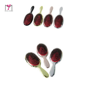 Cepillo de Pelo MUYANG Personalizado, Cerdas de Pelo de Caballo, Mango de Metal, Antiestático, Uso en Salón, Tamaño Grande, Estilo Elegante - Product Image 6