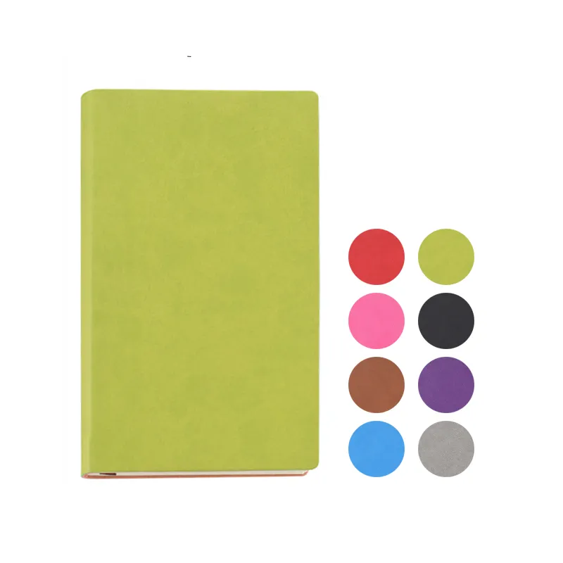 A6 Portable notebook,Creative pocket planner,PU softcover week plan,diary/agenda with line inside paper design