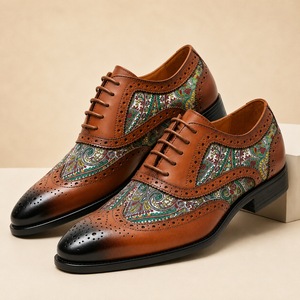 Chaussures Oxford pour hommes Dreamy Stark à bout rond, à lacets, respirantes, à talon bas, semelle adhésive, toutes saisons - Product Image 2