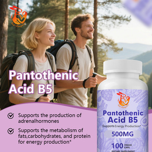 Suplementos Dietéticos de Marca Privada, Cápsulas de Ácido Pantoténico B5 con Ácido Pantoténico, Apoya la Producción de Hormonas Adrenales - Product Image 6
