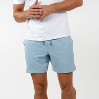Short de sport respirant à séchage rapide pour hommes, avec logo personnalisé, en polyester extensible 4 directions, couleur unie, taille mi-haute élastique – Vente en gros directe usine