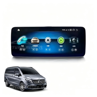 Écran de contrôle central de 12,3 pouces pour Mercedes Classe V, affichage panoramique à 360°, carte SD, amélioration de l'intérieur de la voiture
