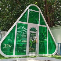 Structure en acier triangulaire à une couche de maison de conteneur préfabriquée personnalisable au prix le plus bas pour les maisons préfabriquées à capsule spatiale