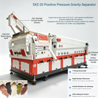 Tavola a Gravità a Pressione Positiva ad Alta Produzione (15-18 T/H) per Impianti di Selezione di Cereali e Granaglie
