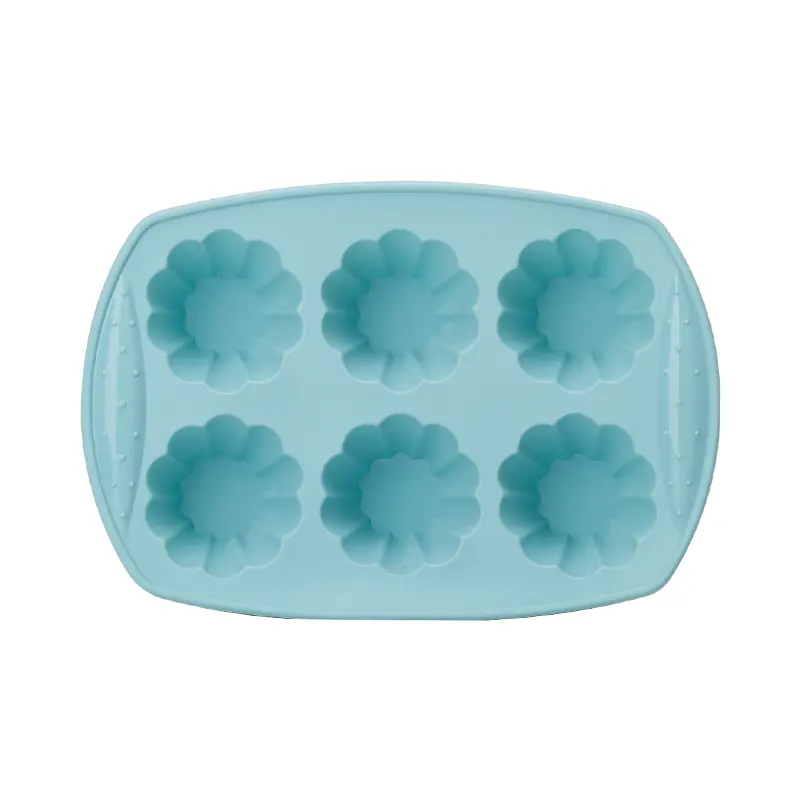 Non-stick Flower Shape Silicone Cupcake Mold For Baking