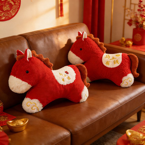 Aika Premium Festive Super Soft Plush Stress Relief Horse Stuffed Animal Toys 55cm Wholesale Gift - Product Image 6