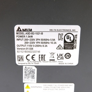 Nuevo Amplificador Original ASD-B2-1521-B Serie B2 de 1.5kW 220VAC Trifásico, Equipo de Automatización de Plástico - Product Image 1