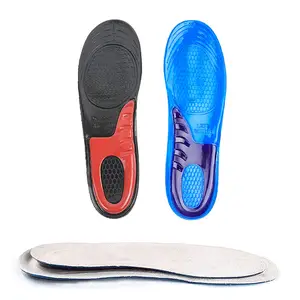 Silicone gel Full Length Plantar Fasciitis Corrective Insole Shock absorbing insert for foot pain and Flat Arches